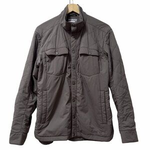 Kuiu Mens Base Camp Insulated Snap Shirt Jacket Size M Gray Lightweight Shacket